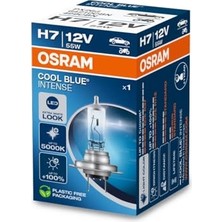 Mey İthalat H7 Cool Blue Intense Ampul, 12V 55W, %20 Fazla Beyaz Işık, Osr 64210CBN