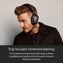 Defne Store Px7 S3 Anthracite Black Kulaküstü Kulaklık, Aktif Gürültü Önleyici Yüksek Çözünürlüklü Ses, Rahat Uyum, Bluetooth, Şeffaflık Modu, 30 Saat Çalma Süresi