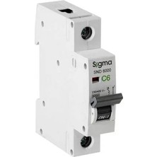Sigma Elektrik 6SM116C 1X16A C Tipi W Otomat – 5'li Paket
