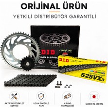Dıd Kawasaki Z 1000 Zincir Dişli Seti (2010-2013) X-Ringli Zincir (Çelik Renk)