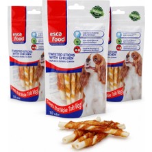 Esca Food Tavuklu Burgu Kemik 12 Santimetre 10'lu Köpek Ödül Maması 3'lü Paket
