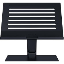 Mey İthalat 18 Inç'e Kadar Dizüstü Bilgisayarlar Için Ergonomik Yüksekliği Ayarlanabilir Alüminyum Laptop Standı, Siyah