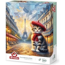 Mey İthalat Sanatçı Kedi Paris’te 260 Parça Puzzle