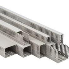 Cwd 2540G 25X40MM 6mm Ral 7030 Gri Delikli Kablo Kanalı Çetinkaya Pano – 10'lu Paket