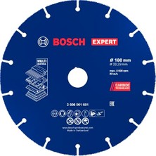 aklow akyoleticaret 1 x Expert Carbide Multi Wheel Kesme Diski; Büyük Açılı Taşlama Makineleri Için (Sert Ahşap, Çivili Ahşap, Çap 180 Mm, Profesyonel Aksesuar, Büyük Açılı Taşlama Makinesi)