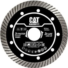 Pratik Ev DA09011 115 mm Profesyonel Elmas Kesme Diski, Beton, Tuğla ve Parke Taşı Için, Turbo Kanallı Kenar