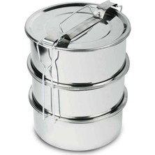 Maison Luré Paslanmaz Çelik Sefer Tası 3 Lü 15X6 cm Saklama Kabı