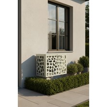 Liccia Klima Motoru/Dış Ünite Gizleme/Koruma Kafesi S 9000 BTU - 18000 BTU 98x50x70(H) Stone