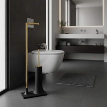 Elovias System Hareketli Wc Set Siyah/Altın Renk (BA4015 048 R2-GL)
