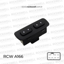 Hyundai Hyundaı Accent Cam Dugmesı Acma Kapama Hyundaı Accent 95-00 Sol On Çıftlı (2 Tus) 7 Fıs (OEM:93570-22000)