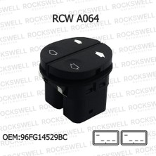 Ford Fiesta Fusion Connect Ka Transit Sol Ön Çiftli Cam Açma Kapama Düğmesi Anahtarı (1995-2013) (Oem: 96FG14529BC)