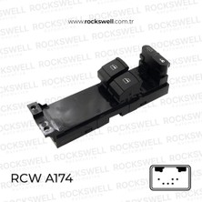 Skoda Fabıa Octavıa Cam Acma Kapama ve Emnıyet Kılıt Anahtarı Surucu Tarafı Cıftlı Fabıa 00>08 Octavıa 01>11 (OEM:1J3959857A)