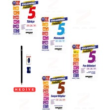 Ankara Yayıncılık 5.sınıf Türkçe Matematik Fen Bilimleri Sosyal Bilgiler Yeni Nesil Sorularla Güçlendiren Fasiküller 4 Kitap Set Türkiye Yüzyılı Maarif Model  Kalem Seti Hediyeli