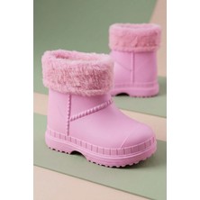 Diggo Kids Kız Çocuk Yağmur Botu, Içi Polarlı Kaymaz Taban Çocuk Çizme