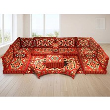Feyza Decor Home Şark Köşesi Takımı Yörük Desenli