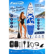Firstop HMI76 305X79X15 cm Şişme Sup Board  Stand Up Paddle Board – Pompa Kürek Seti – 200 kg Taşıma Kapasiteli