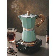 Evstyle Mokapot 6-Cup Coffeehutt Bigg Coffee Kahve Demleme Kahve Ekipmanı Italyan Filtre Kahve Makinesi