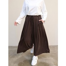 Miostil Pileli Oysho Pantolon-Kahve