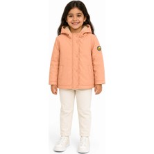 Haribo Kız Çocuk Basic Mont 2-10 Yaş Pudra