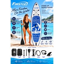 Firstop HMI78 320X76X15 cm Şişme Sup Board  Stand Up Paddle Board – Pompa Kürek Seti – 200 kg Taşıma Kapasiteli