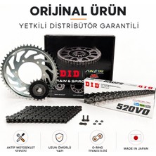 Dıd Kawasaki Z 250L Zincir Dişli Seti (2015-2017) O-Ringli Zincir (Çelik Renk)