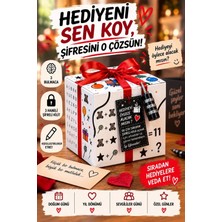 RafRaf Kilitli Bulmacalı Hediye Kutusu Benzersiz Tasarım Sevgiliye Arkadaşa Sürpriz Eğlenceli Eşsiz Hediye