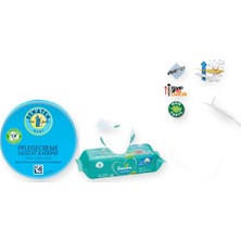 Alt Değiştirme Seti 3 Parça: Sema Baby Alt Açma Minderi + Prima Islak Mendil + Penaten Pişik Kremi