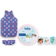 Bebe Zartpflege Alt Değiştirme Seti 3 Parça: Sema Baby Alt Açma Minderi + Uni Baby Islak Mendil + Pişik Kremi - Mavi