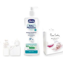 Bornozlu Banyo Seti 3 Parça: Sema Baby Bornoz Seti + Chicco Şampuan + Pierre Cardin Küvet Filesi