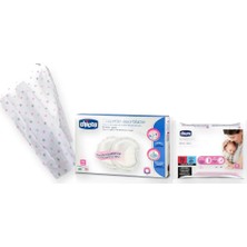 Chicco Emzirme Başlangıç Seti 3 Parça: Emzirme Örtüsü + Göğüs Pedi + Göğüs Temizleme Mendili - Pembe