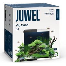 Juwel Aquarium Vio Küp 54 Beyaz Akvaryum Seti LED Aydınlatmalı ve Filtreli 41X36X47H cm