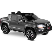 Fisher-Price 441 Quattro 4x4 24V Uzaktan Kumandalı Akülü Araba Metalik Füme Boyalı Metalik Siyah