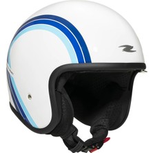 Zeus Kask ZS-389 E20 Whıte Blue - Beden S