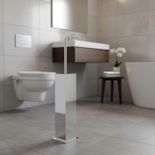 Elovias System Banyo Tuvalet Fırçalığı Krom Renk (BA4005 009 CR)