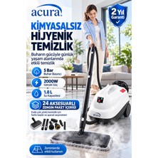 Acura AC-130 Pro 24 Aksesuarlı Profesyonel Buharlı Temizleyici