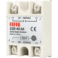 SSR-40AA Ssr Röle 40A Ac 24-380V Tek Fazlı Solid State Röle Elektronik Anahtar Termostat Resiztans