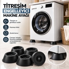 Ziverbey Beyaz Eşya Altlığı Ayağı 4 Adet Çamaşır Bulaşık Makinası Buzdolabı Yükseltici ve Titreşim Önleyici