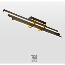 Enzo Light Cosmo Plus Tavan Yatak Odası Kumandalı Loş & Net Tavan Avizesi Füme Kumandalı Dimmerli