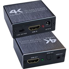 Keepro HDMI 2.0 Ses Ayırıcı 4K/60Hz Yuv 4:4:4 Hdr Desteği Hdcp2.2