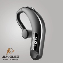 Junglee Mikrofonlu Kablosuz Tek Bluetooth Kulaklık Uzun Şarj Süresi Sporcu ve Konuşma ve Müzik Dinleme