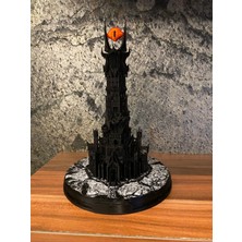 Riva Self Yüzüklerin Efendisi Sauron Kulesi Maketi - 20 cm Barad-Dûr Detaylı 3D Koleksiyon Figürü