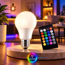 Homing Rgb Multicolor Kumandalı LED Ampul 9 W E-27 6500K Renk Sıcaklığı ile Enerji Tasarruflu