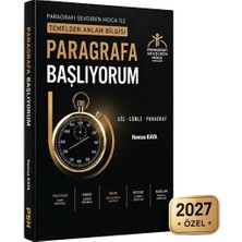 2027 Paragrafa Başlıyorum Temelden Anlam Bilgisi Paragrafı Sevdiren Hoca