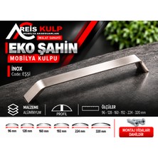 Reis Kulp Dolap Kulpu Mobilya Kulpu Çekmece Mutfak Dolabı Kapak Kulpu  Alüminyum Metal Eko Şahin Set