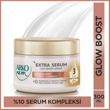 Arko Nem Extra Serum Glow Boost Ton Eşitleyici & Aydınlatıcı Cilt Bakım Kremi Skualen Yağlı 300 ml
