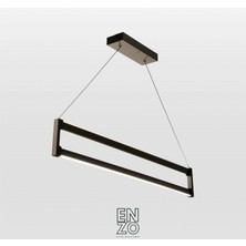 Enzo Light Orion Genç Odası & Çalışma Masası Lineer Sarkıt Avize Füme Kumandalı Dimmerli