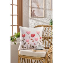 Loselya Soft Kadife Baskılı 43 x 43 cm Kırlent Kılıfı