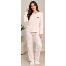 Kader Kadın Pamuklu Çiçek Baskılı/desenli Uzun Kollu Pijama Takımı