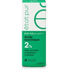 Etat Pur Pure Active Süksinik Asit %2 Hassas Ciltler Için Akne ve Leke Karşıtı Konsantre Bakım Serumu 15 ml