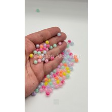 8mm Soft Renk Plastik Boncuk 50GRAM